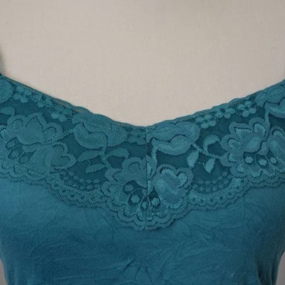 Maurices Blue Turquoise Lace Camisole with Adjustable Straps Size S - Picture 6 of 7